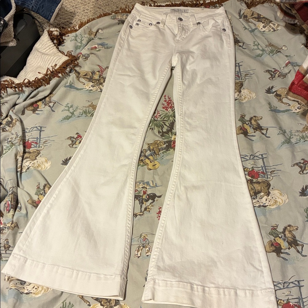 Miss Me white dazzle jeans in 27/34 - Picture 5 of 6